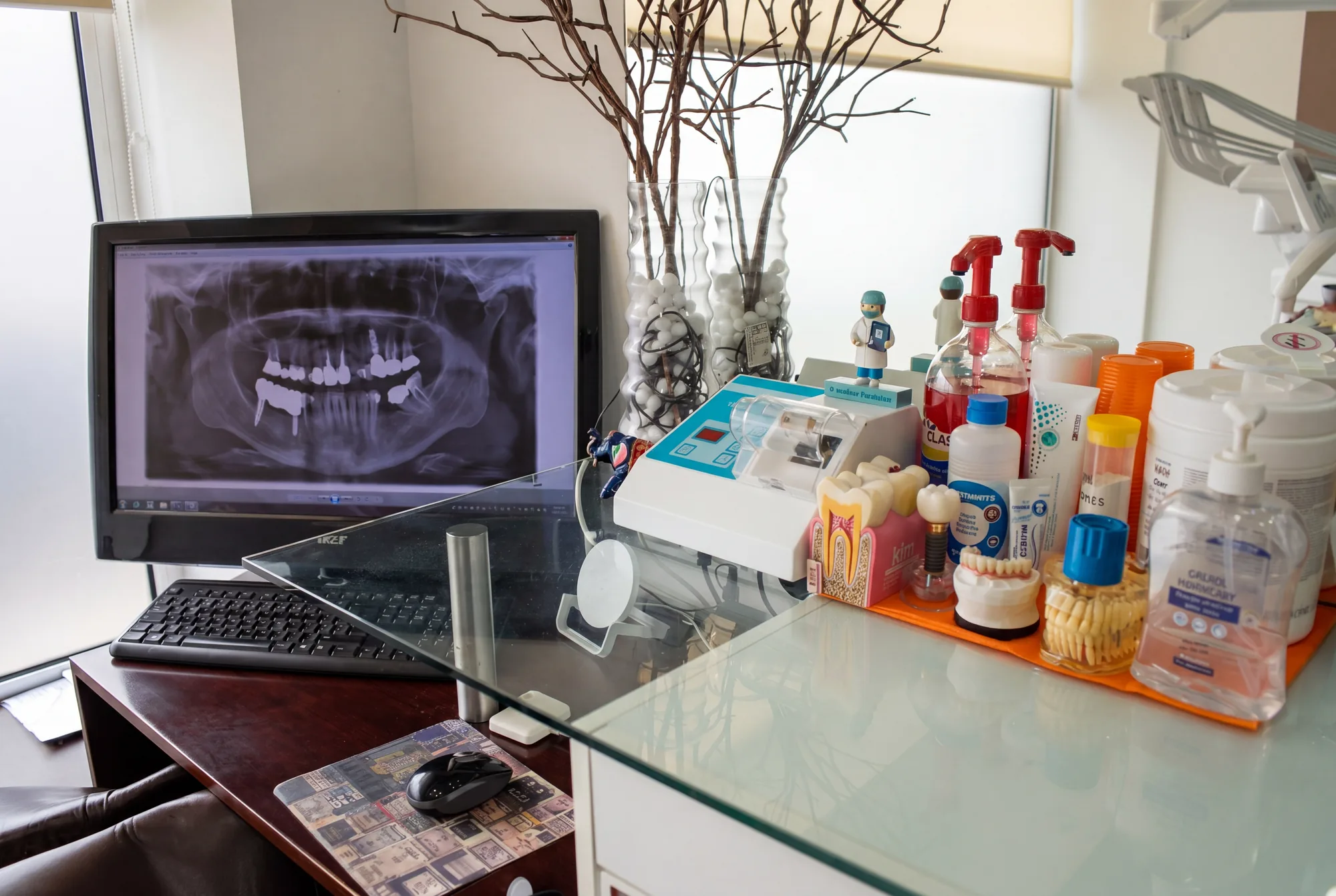 Posto de diagnóstico com radiografia panorâmica na Clínica Moliceiro Oliveira do Bairro